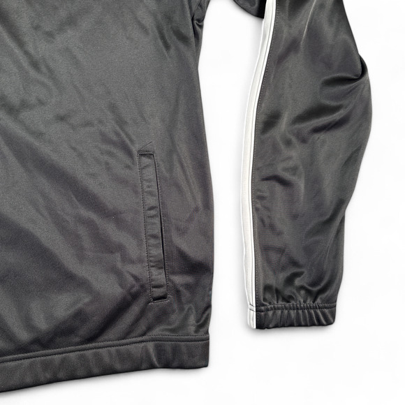 Fila Jacket Adult LARGE Black Silver White Rhory Track Active Wear Athletic Tags - Picture 8 of 11